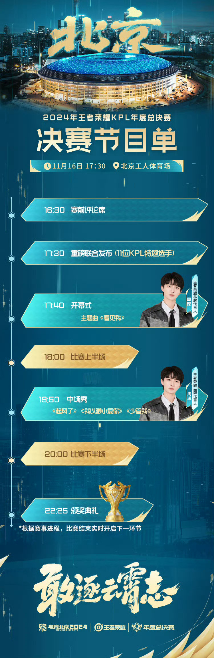 #KPL年总决赛节目单#又有决赛看，又可以听周深唱歌，包不错的！！ ​​​