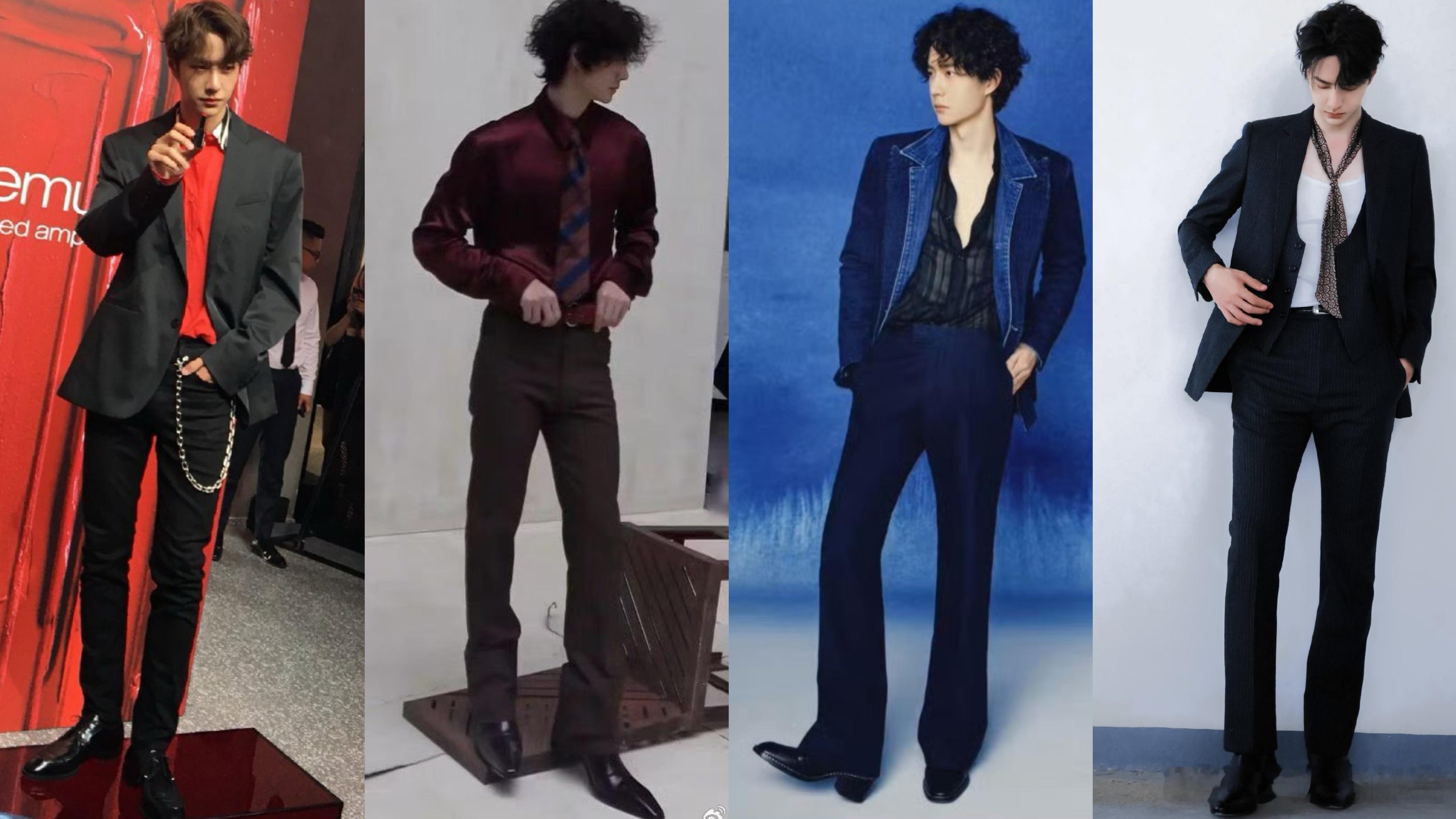 关于身材比例这一块，王一博达到了近乎完美！哥的腿，有一种无限延伸的视觉艺术感！王