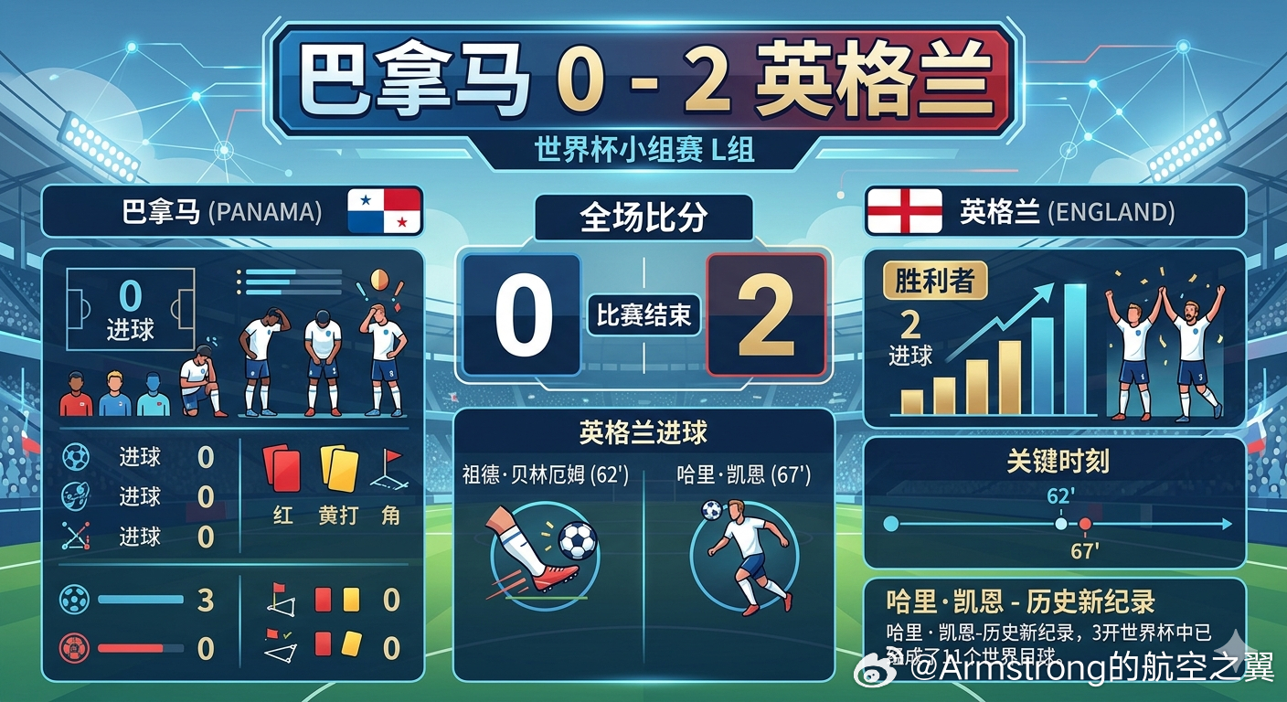 巴拿马0比2英格兰 大V观赛团 在刚结束的2026年美加墨世界杯小组赛L组第三轮