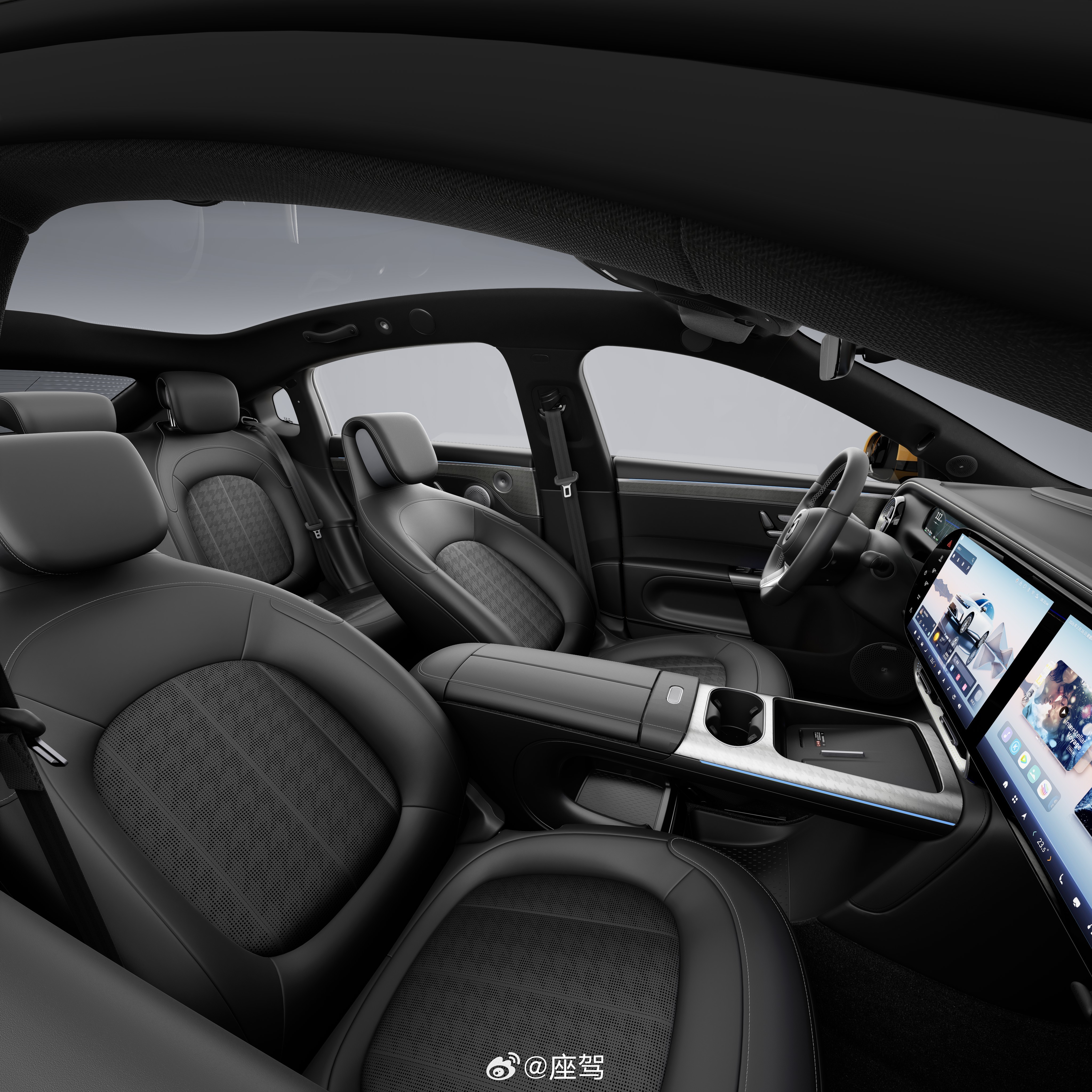 smart正式发布了旗下首款豪华掀背轿车——smart精灵6号的内饰官图。新车即