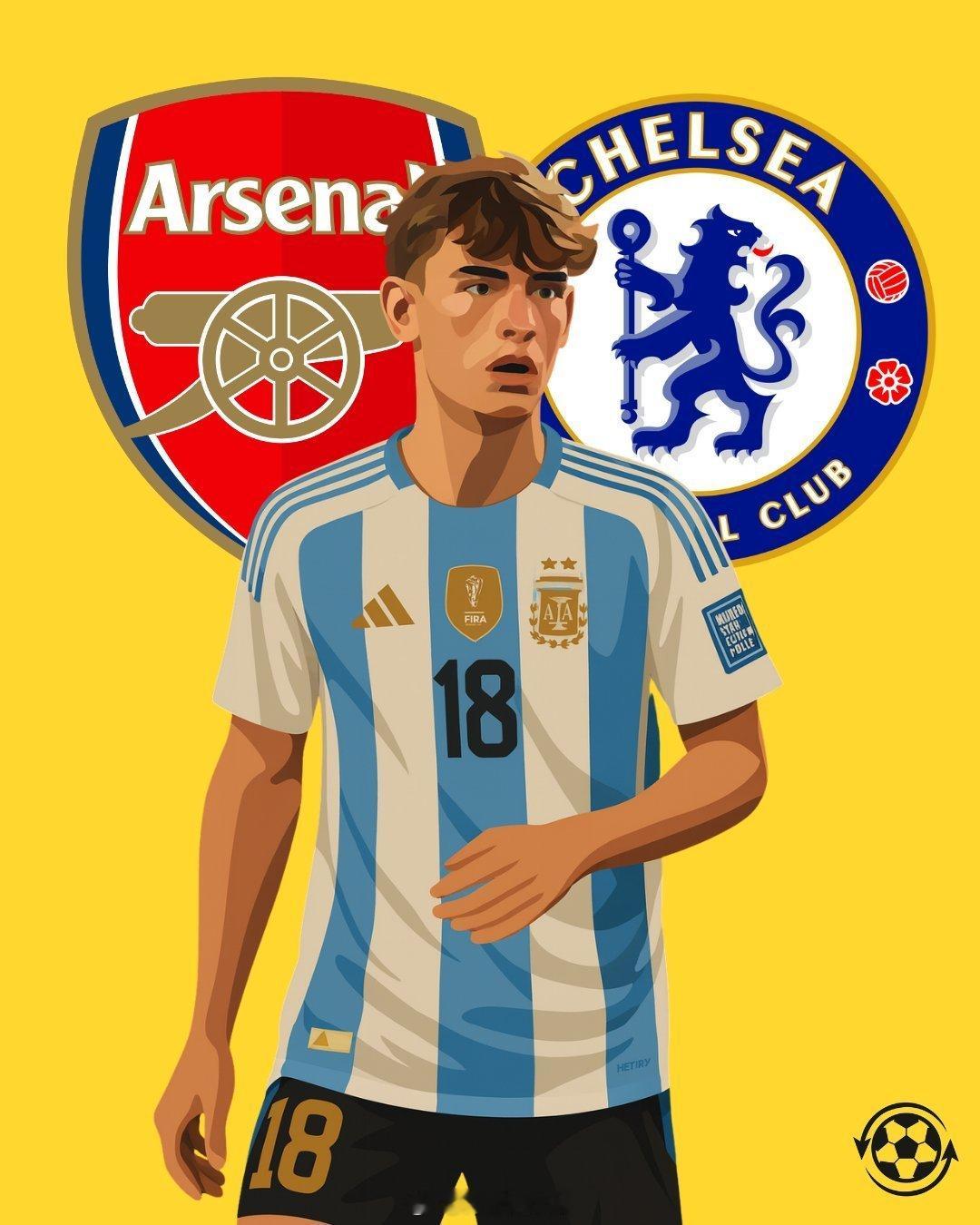 🚨 阿森纳和切尔西准备尝试说服科莫的阿根廷中场球员尼科·帕斯放弃重返皇马的机会