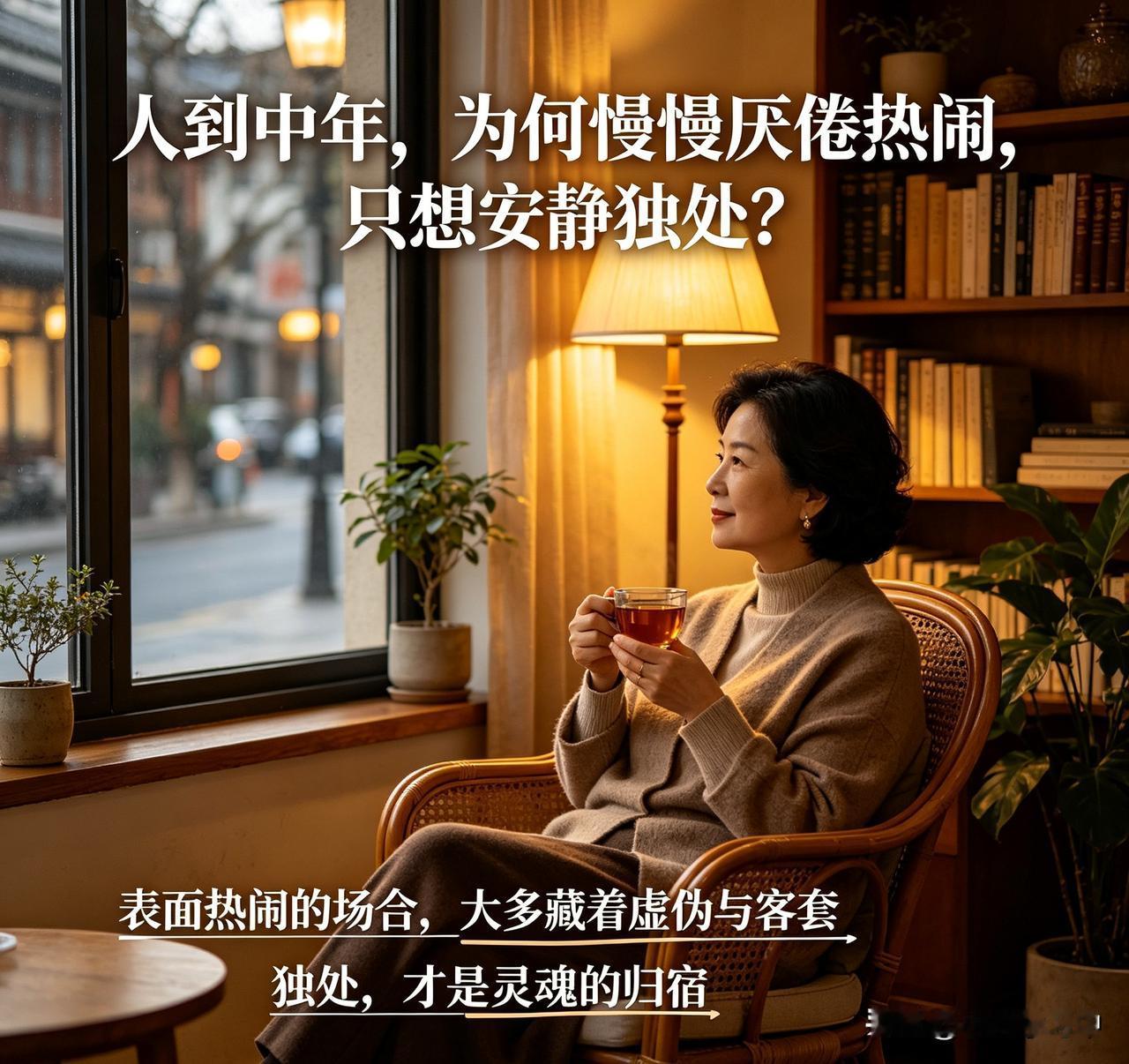 人到中年，为何慢慢厌倦热闹，只想安静独处？
人到中年，为什么一路走来，渐渐厌倦了