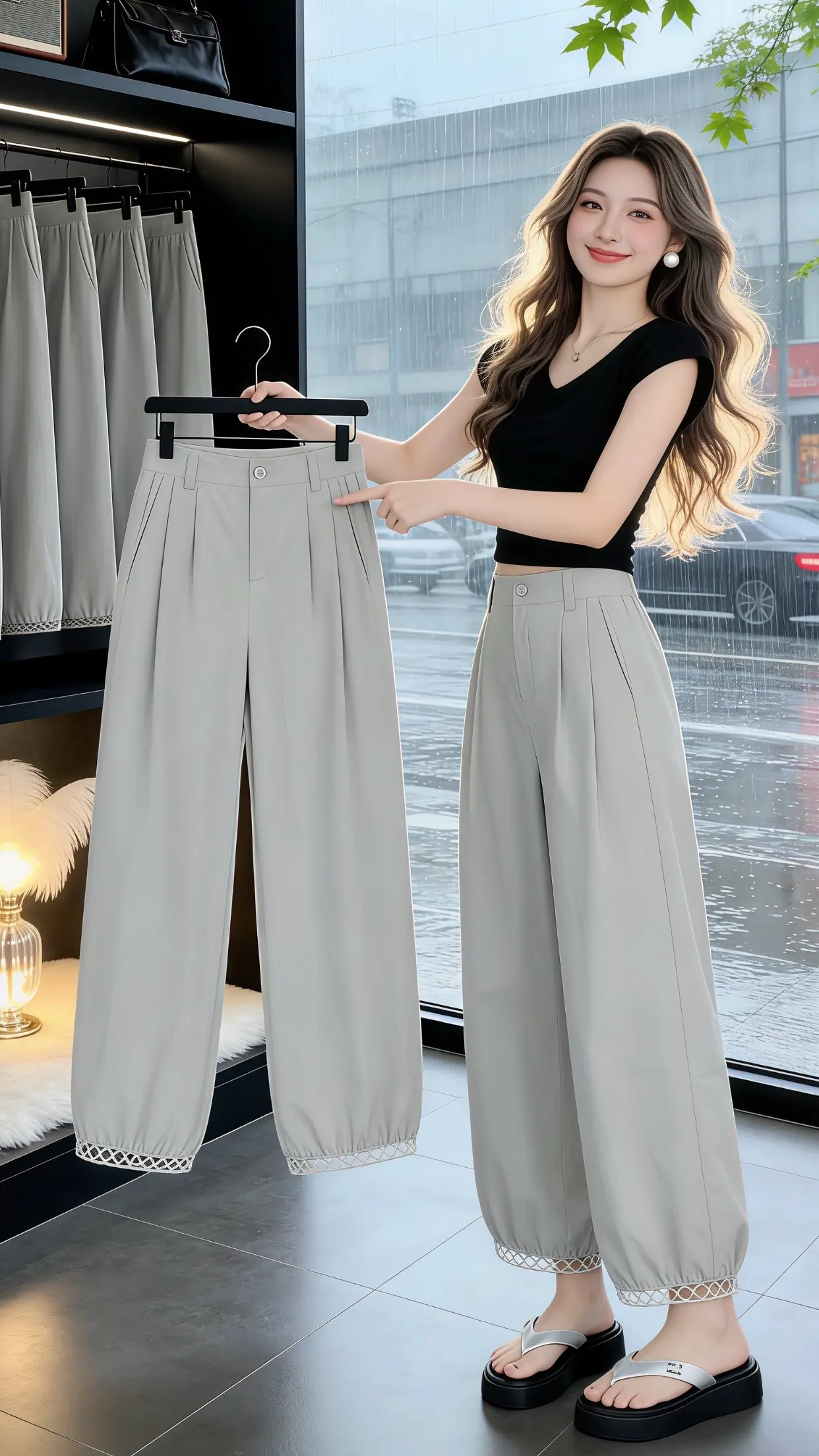 这才是女生们想找的裤子吧 修饰腿型的裤子 百搭神裤人手一条 谁能拒绝夏...