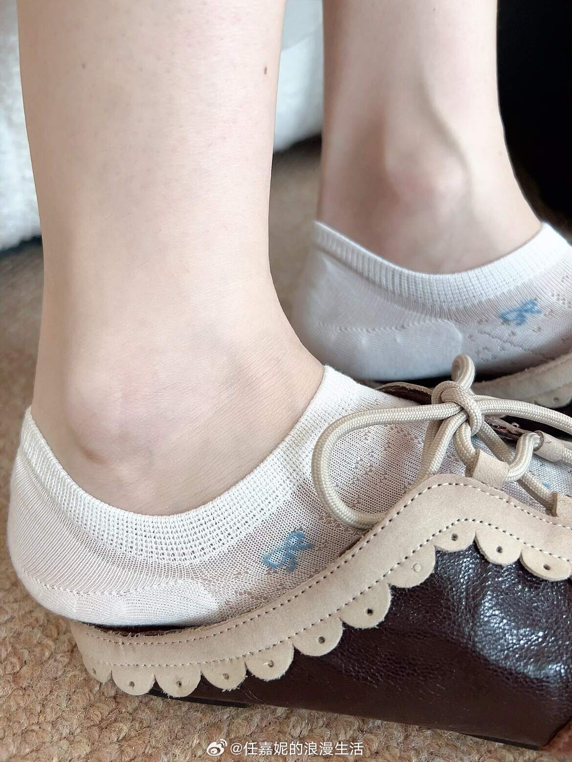 夏天隐形袜！蝴蝶结+镂空绝了～🎀🌞 