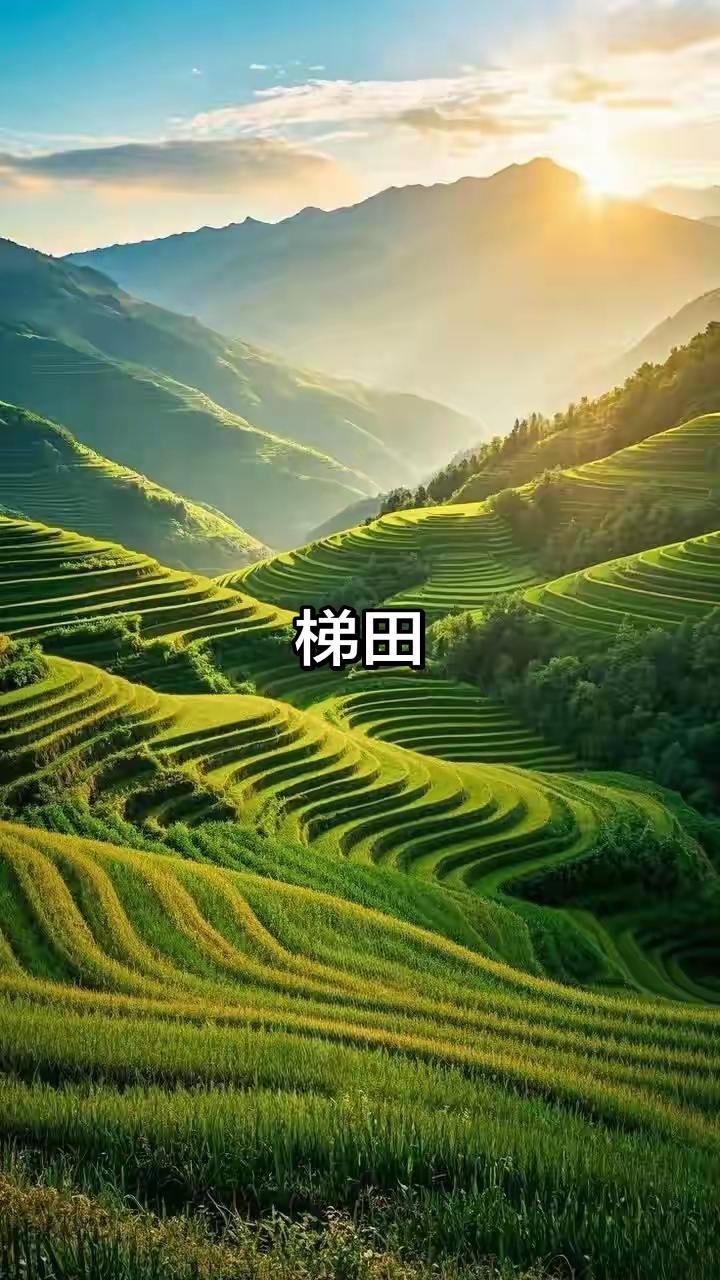 创作的灵感 最美景色 风景如画的地方 乡村田园风光 梯田美景