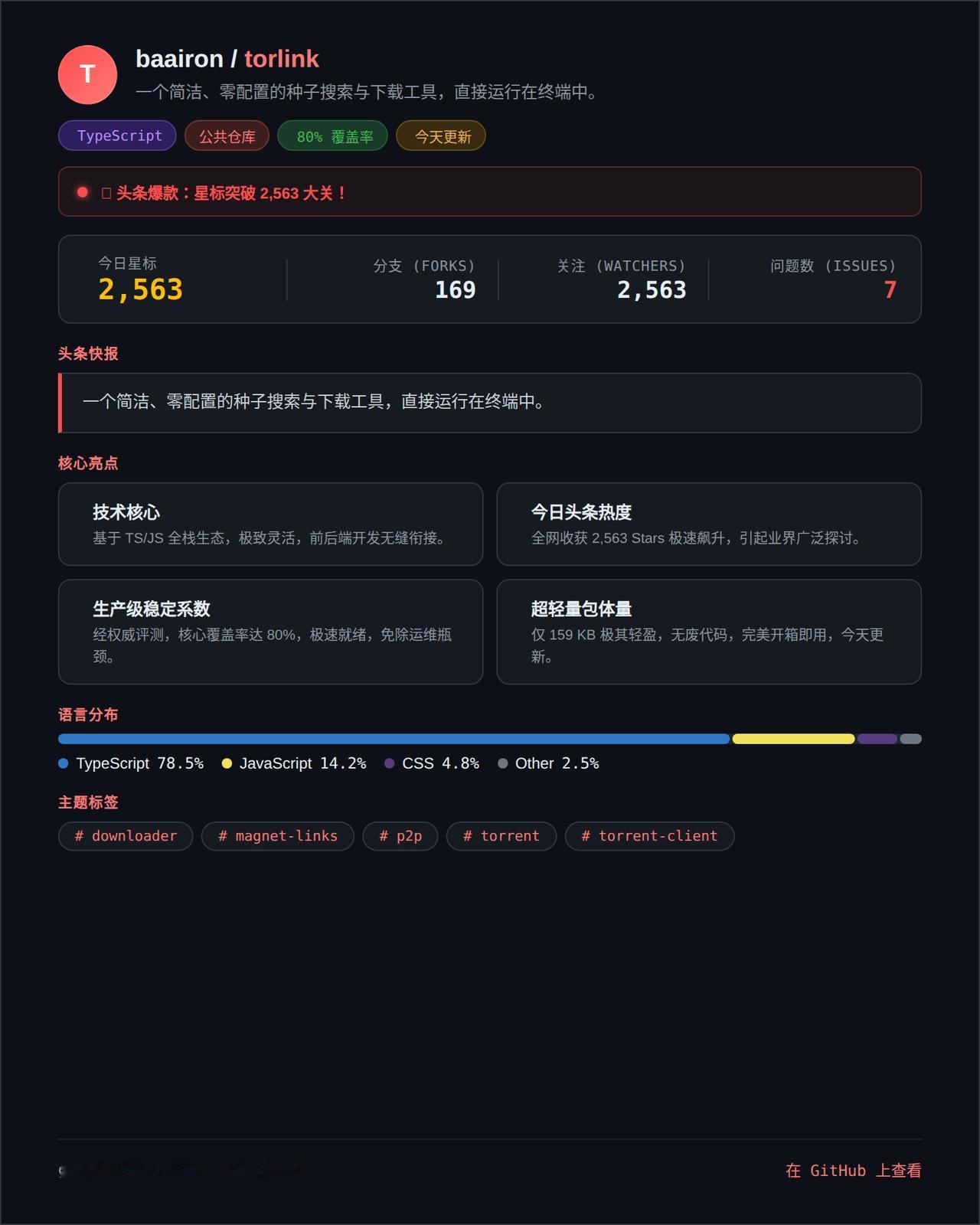 你还在忍受那些配置半天、搜索下载分家的BT工具吗？或者一长串命令参数让你直接劝退