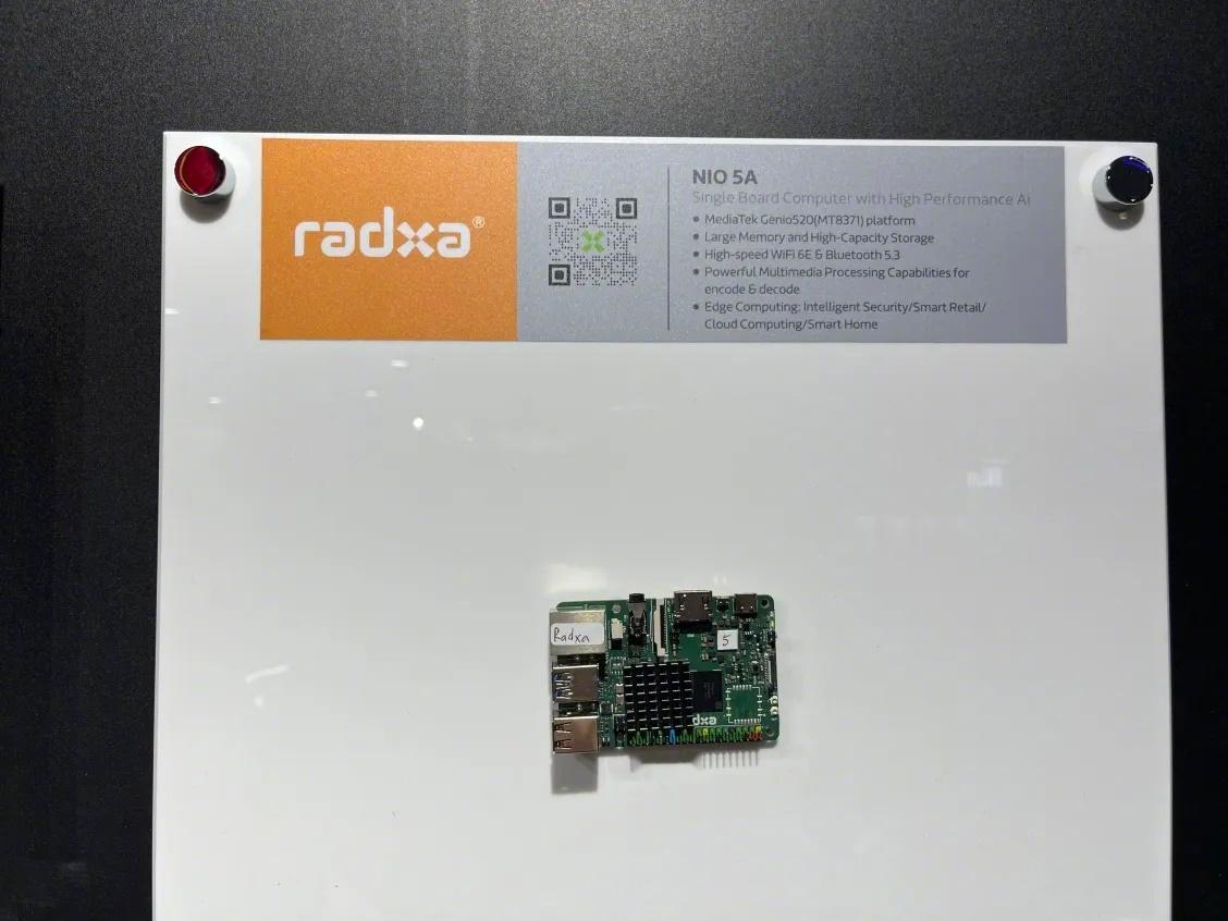 【瑞莎 Radxa 推出 NIO 5A 单板机：联发科 Genio 520 处理