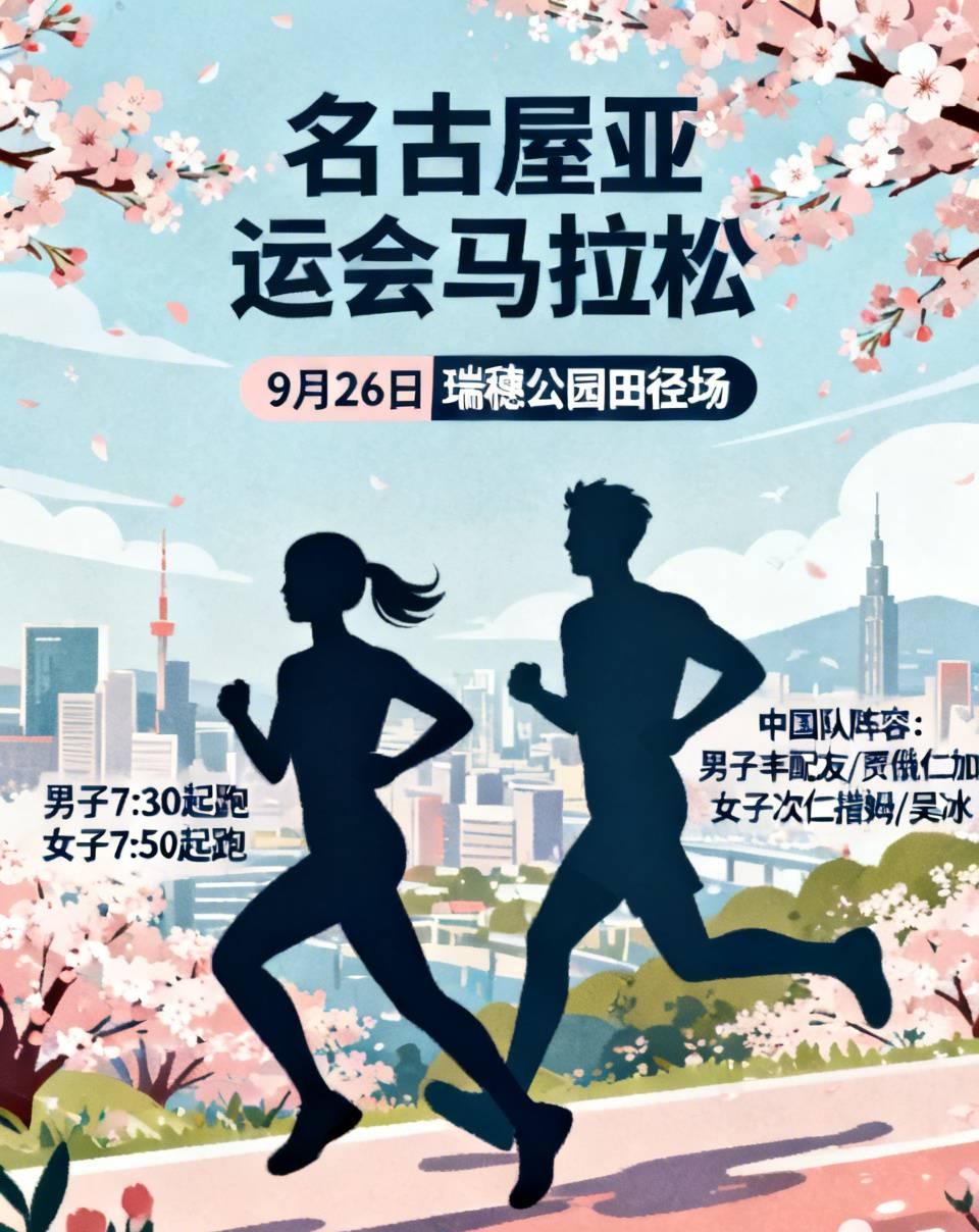 名古屋亚运会马拉松赛程与赛道正式敲定！比赛定档9月26日，恰好早于柏林马拉松一日