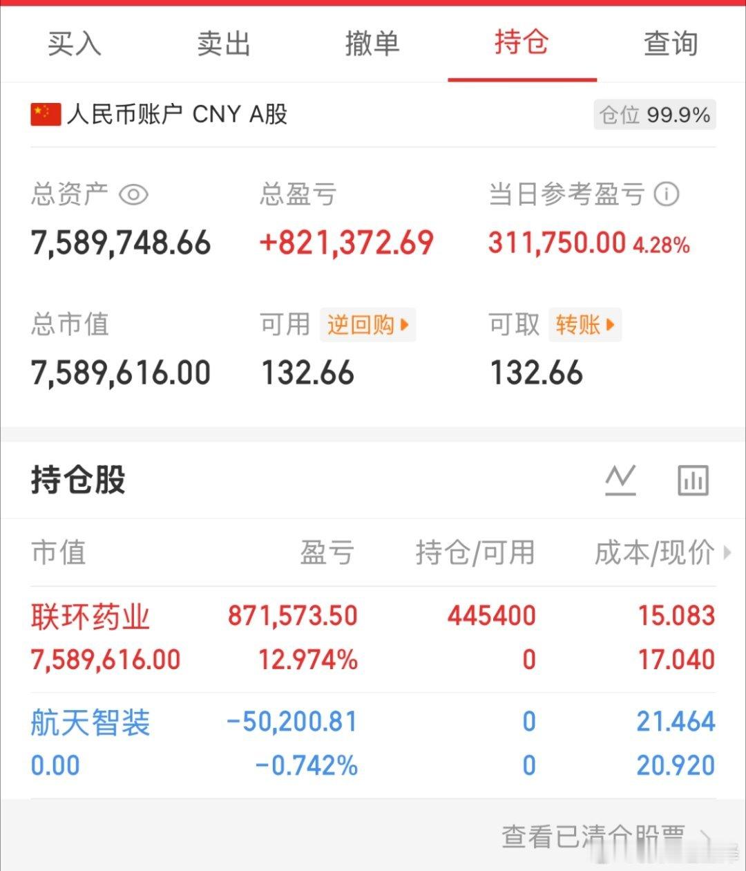 起点：100万本金目标：一年10倍收益（第89天）承诺：全程实盘记录，不藏私、不