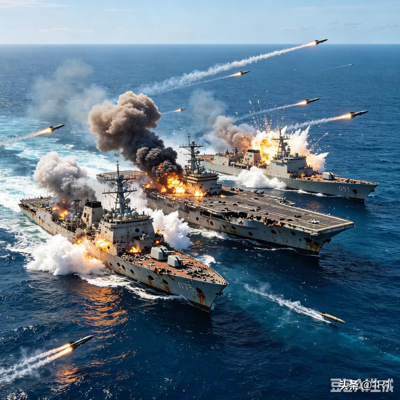 暗藏玄机！环太军演美军拉出3艘退役万吨巨舰当靶标，总吨位达6.6万吨。选舰精准对