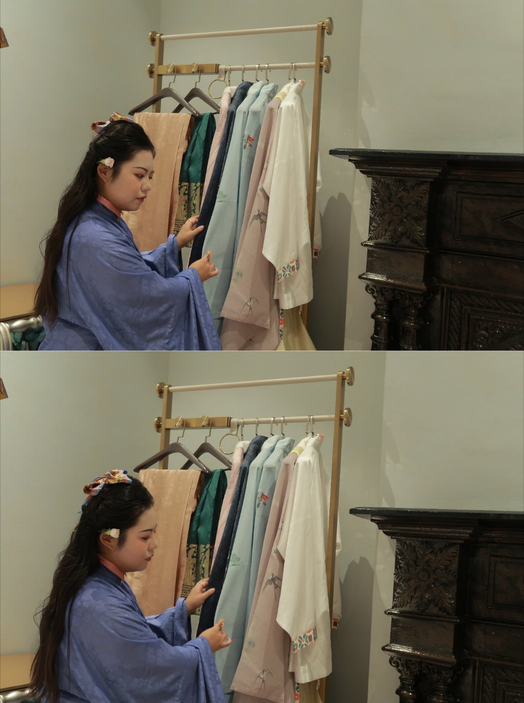 表面上:拍摄💅🏻实际上:小南的明代服饰展示（主要是中后期）当天我要了5个衣架