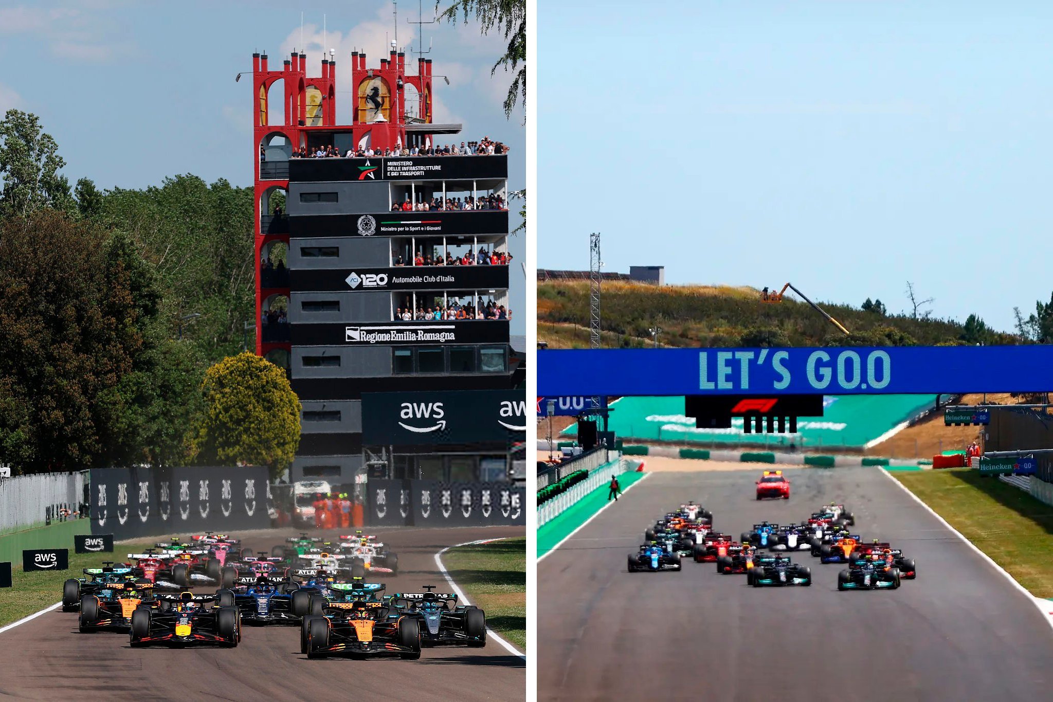 受到中东局势影响，一旦F1巴林大奖赛被取消的话，伊莫拉赛道和波尔蒂芒赛道可以替代