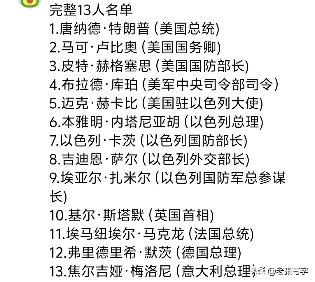 为哈梅内伊复仇，美媒列出了 13 个暗杀报复的目标，美国总统和英国首相赫然在列