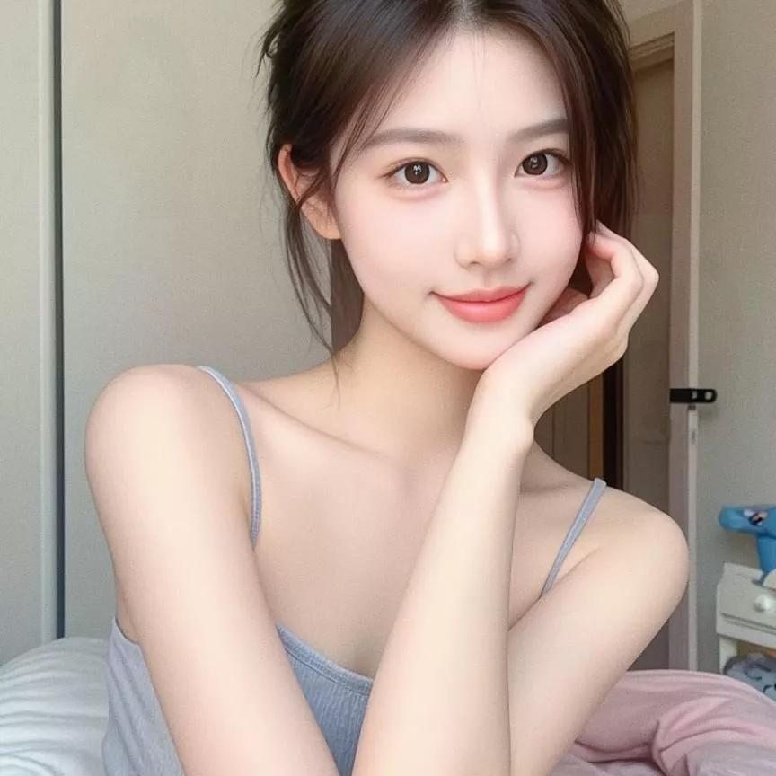 元气少女，温柔的微笑，清新自然。少女感微笑女孩 自然清新美少女 少女的笑容 美少