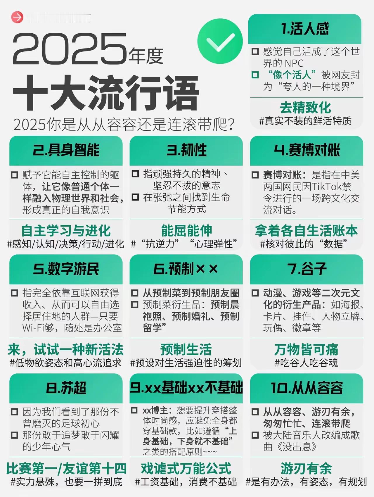 2025十大流行语发布。我一看，也不知道你是怎么评的，除了‘’苏超‘’还可以说可