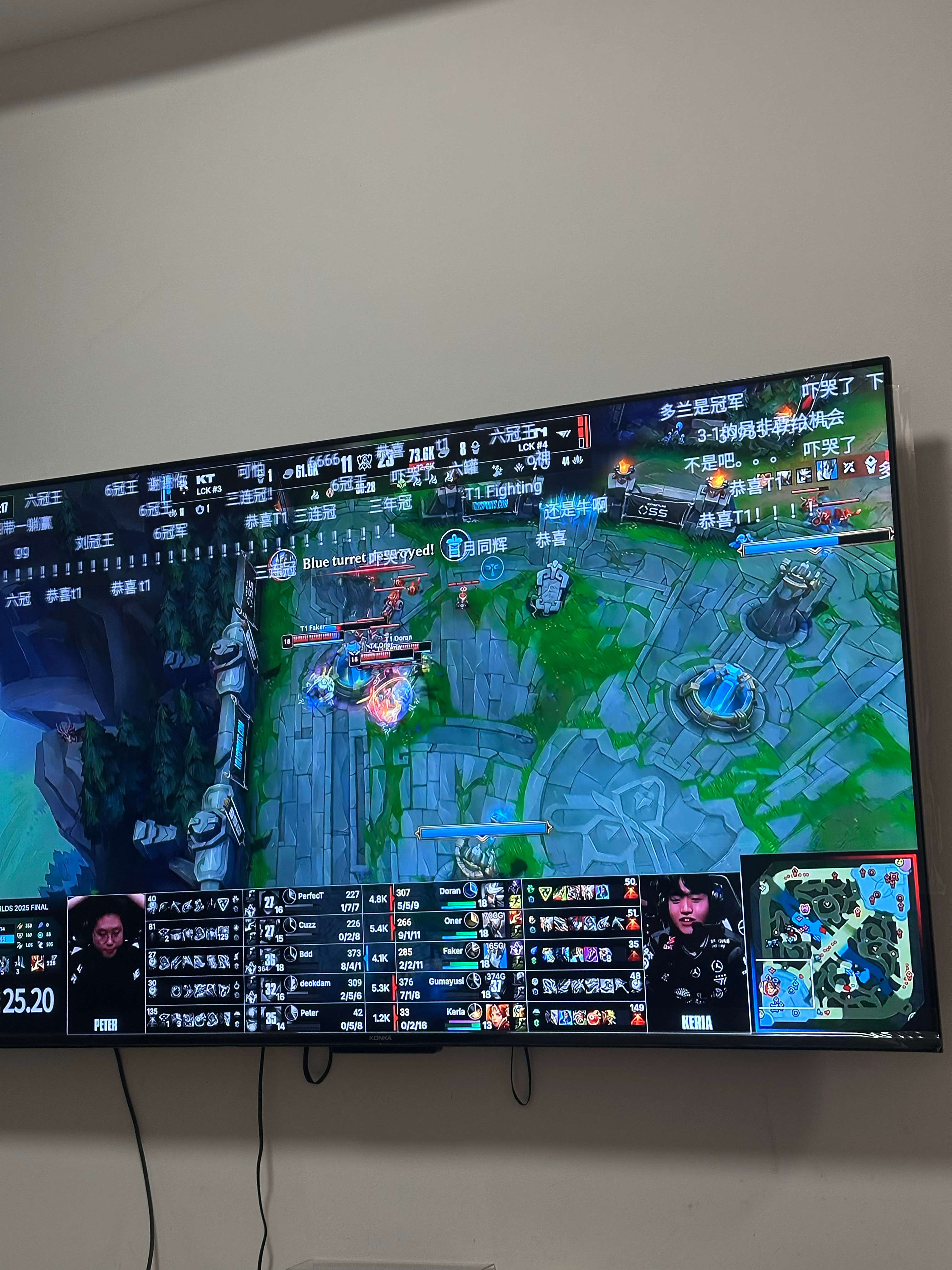 恭喜T1六冠王 [奶牛猫]离谱啊离谱啊KT对战T1s15    ​​​