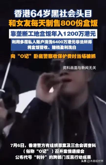 经济大环境不好，加上社会高度治理，严重挤压香港黑社会的生存空间。
面对生存，人总