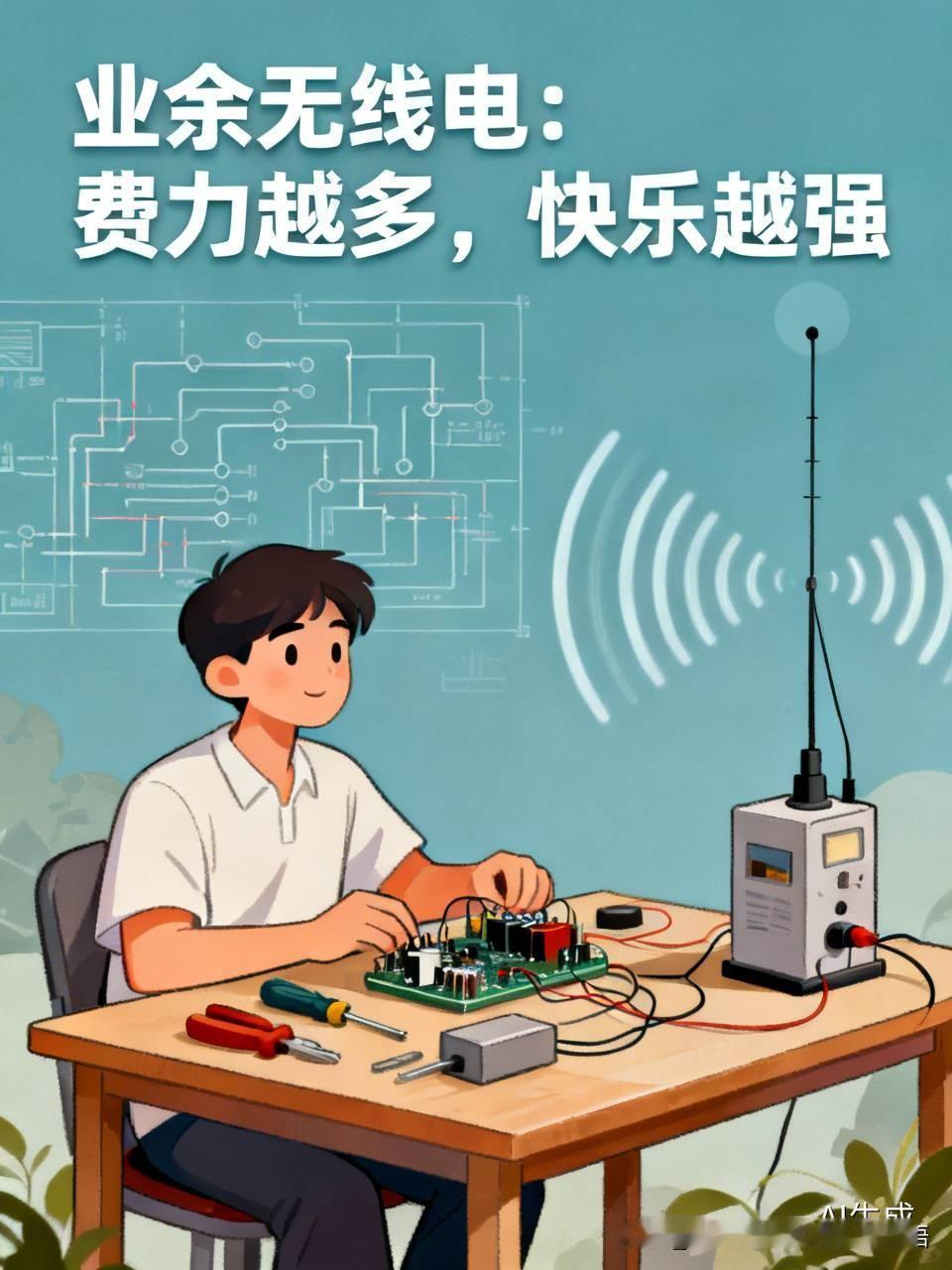 业余无线电爱好者的辛苦，岂止是制作！寻觅廉价元器件、安装后调试等，都极为费劲。即