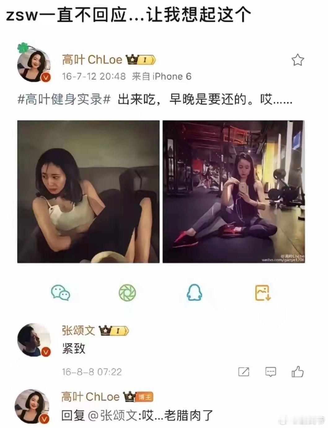 张颂文对高叶的这个回复挺有意思啊？ ​​​