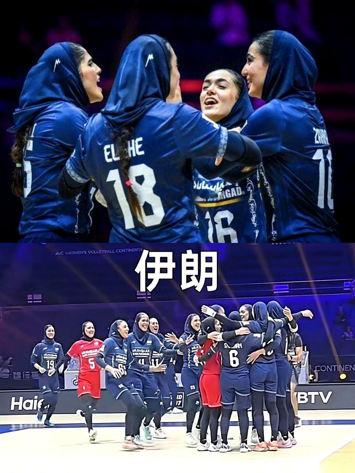 看着那个脑袋裹得严严实实、长衣长裤的姑娘高高跃起去扣球，我隔着屏幕都替她憋得慌。