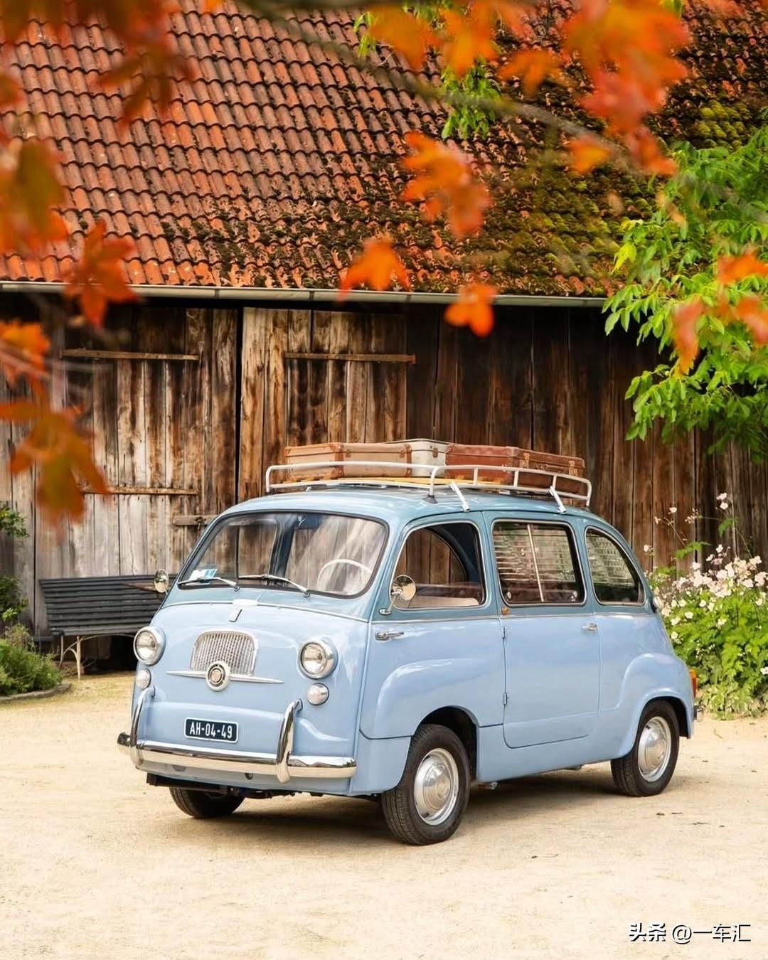 1956年亮相的菲亚特 600 Multipla，并非单纯的“微型面包车”，而是
