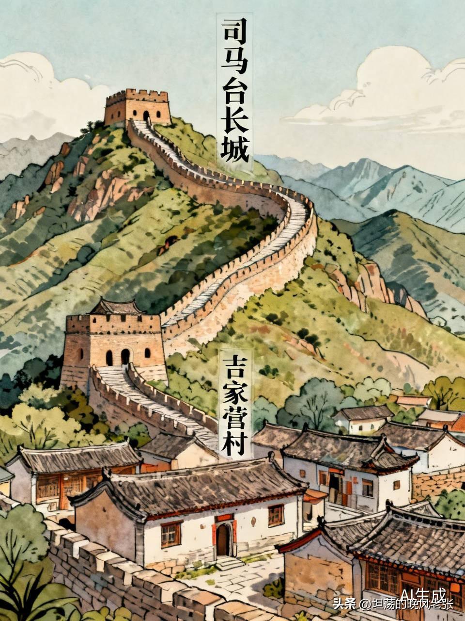 北京密云的景点真不少，网友去过司马台长城和吉家营村。司马台长城不愧是“野长城天花