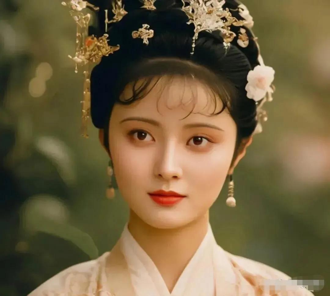 最新版林黛玉真是太漂亮了，不过，个人觉得这个美女珠圆玉润，洋溢着健康美，不太适合