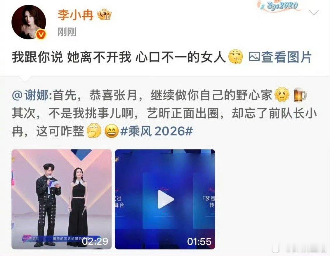 一个吐槽偷偷聚餐不带自己，一个反击到处撩其他姐姐，嘴上拌嘴私下依赖，明吵暗秀太好