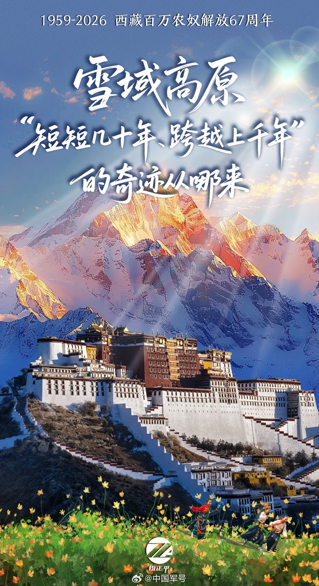 【雪域高原“短短几十年、跨越上千年”的奇迹从哪来】1959年3月28日，中国共产