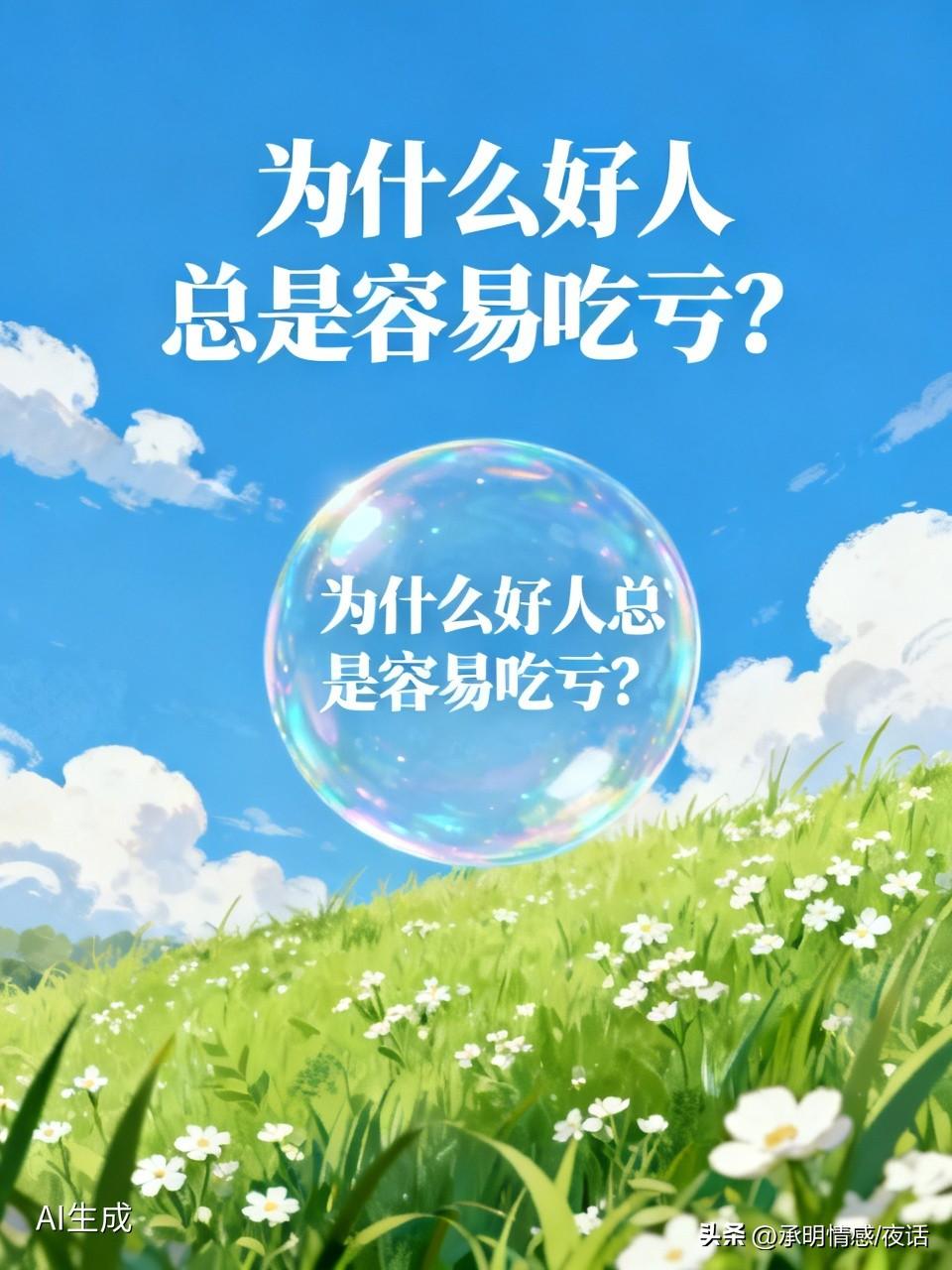 为何好人总吃亏？

错不在善良，而在好人的处事逻辑易被钻空子：

1.  习惯退