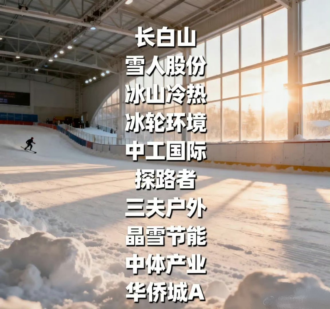 冰雪产业，值得关注的10支股票，具体分析如下：1. 长白山：坐拥长白山景区独家经