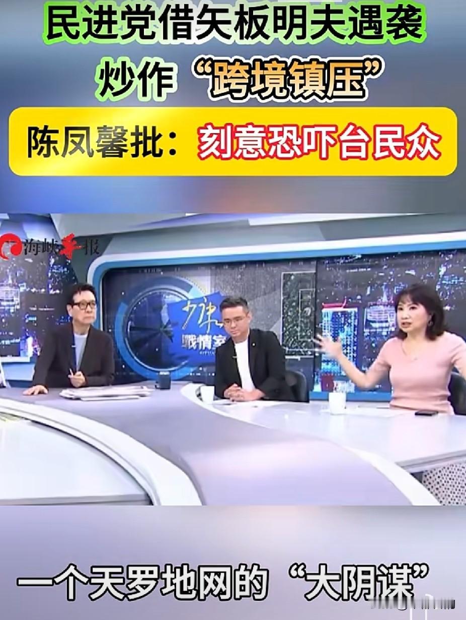 矢板明夫遇袭遭绿营大肆炒作，陈凤馨一针见血戳破套路
 
台中近日一桩普通治安伤人