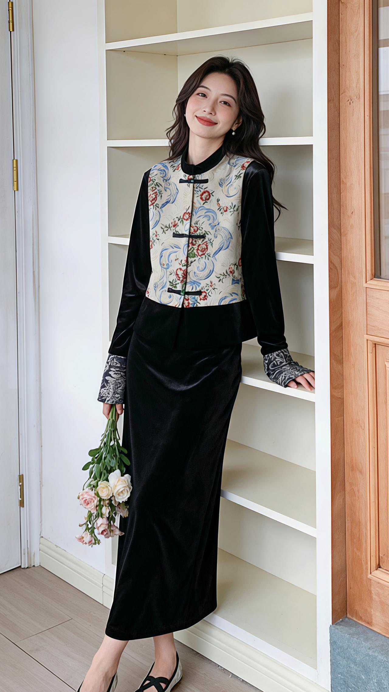 女装 刺绣套装 国风古韵 新中式穿搭 新年战袍