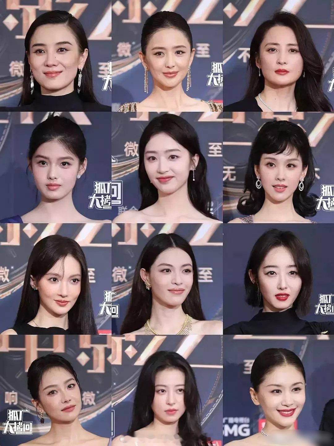 微博之夜女明星怼脸图来了，来看看大小花们的状态宋佳、佟丽娅、蒋勤勤艾米、邓恩熙、