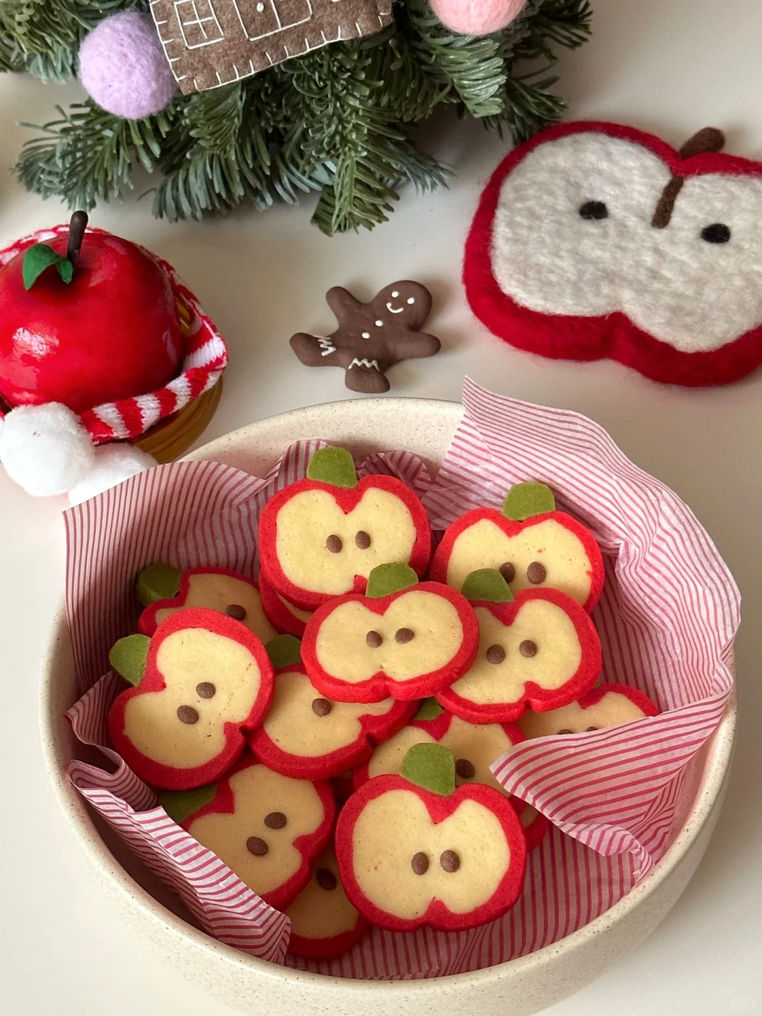 可爱圣诞苹果🍎曲奇