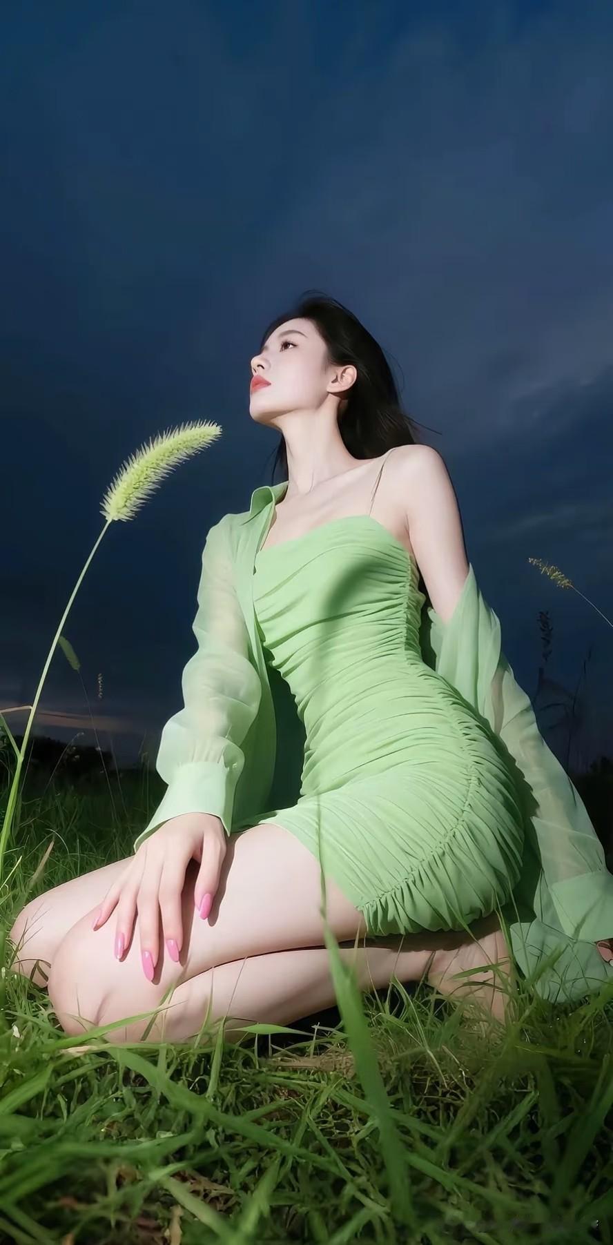 绿草如茵 摄影写真！公园气质写真 公园休闲写真 花海拍照写真 自然风写真 公园花