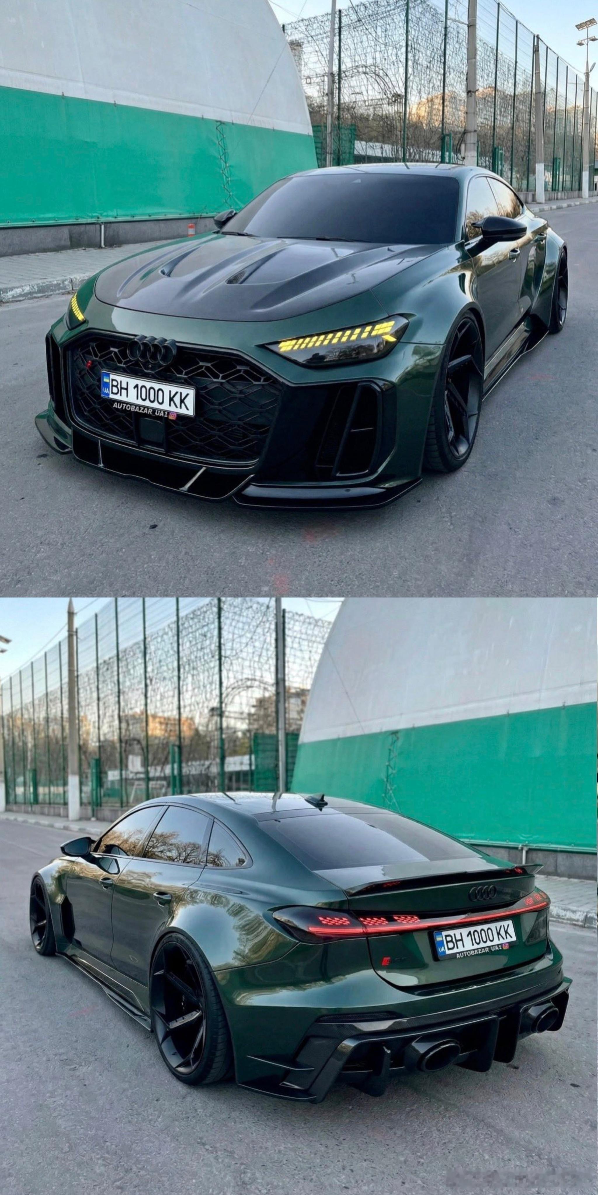 AI做了一波Audi RS5 Sportback 宽体战斗格，感觉这一代反而是A