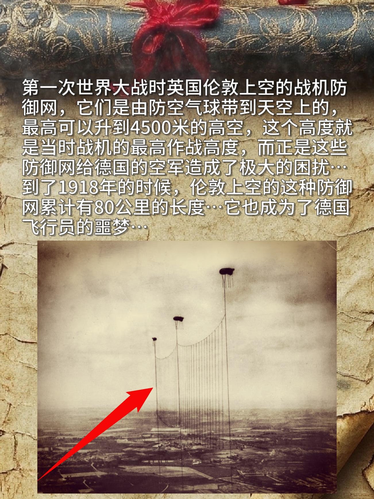 第一次世界大战时英国伦敦上空的战机防御网