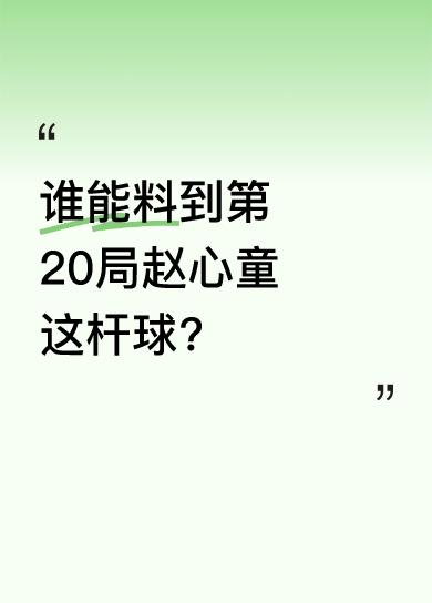 在比赛里，第20局赵心童打出这杆球着实让人意外。马克·威廉姆斯也很惊讶。大家都好