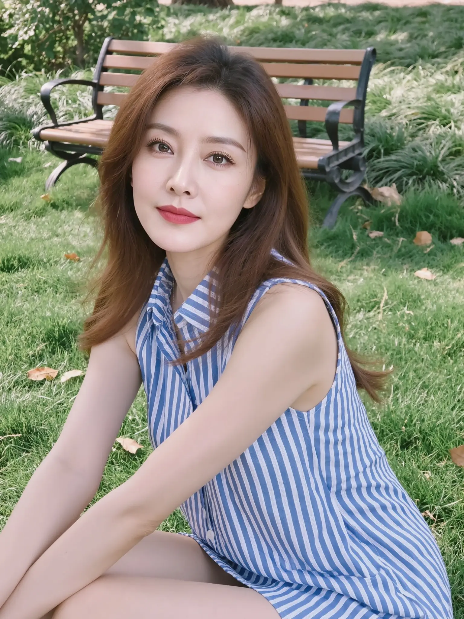 AI草地清新照 ai创作