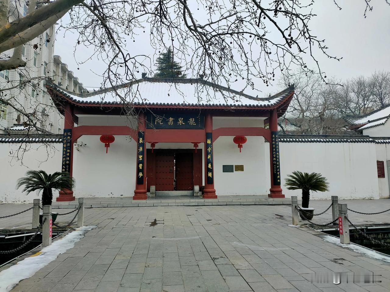 寒梅雪后，寂静的荆门龙泉公园。
#雪后得景色# 

