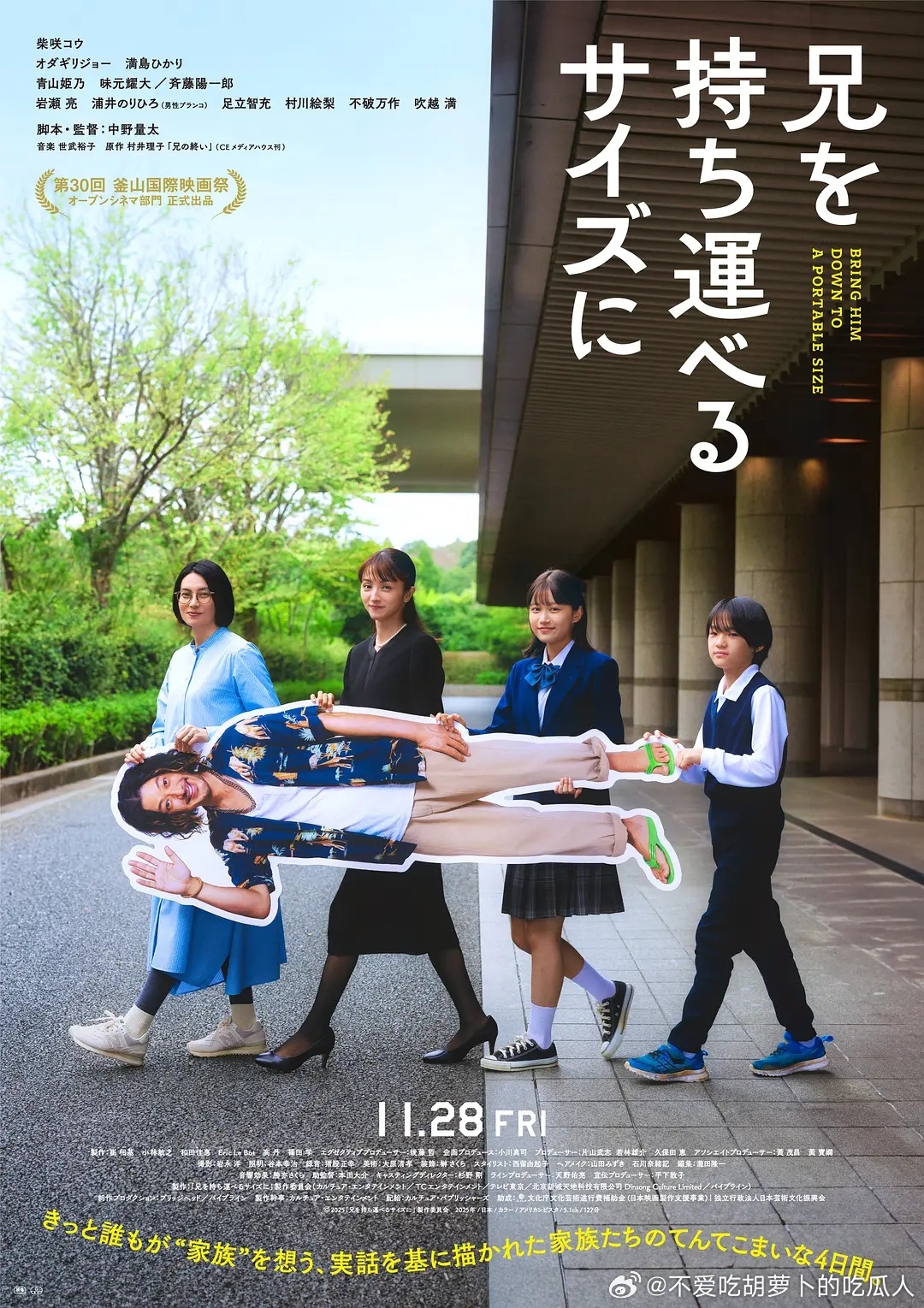 今日新剧上线 日本电影把哥哥变成可以携带的尺寸今日上线，豆瓣评分7.2，柴崎幸、