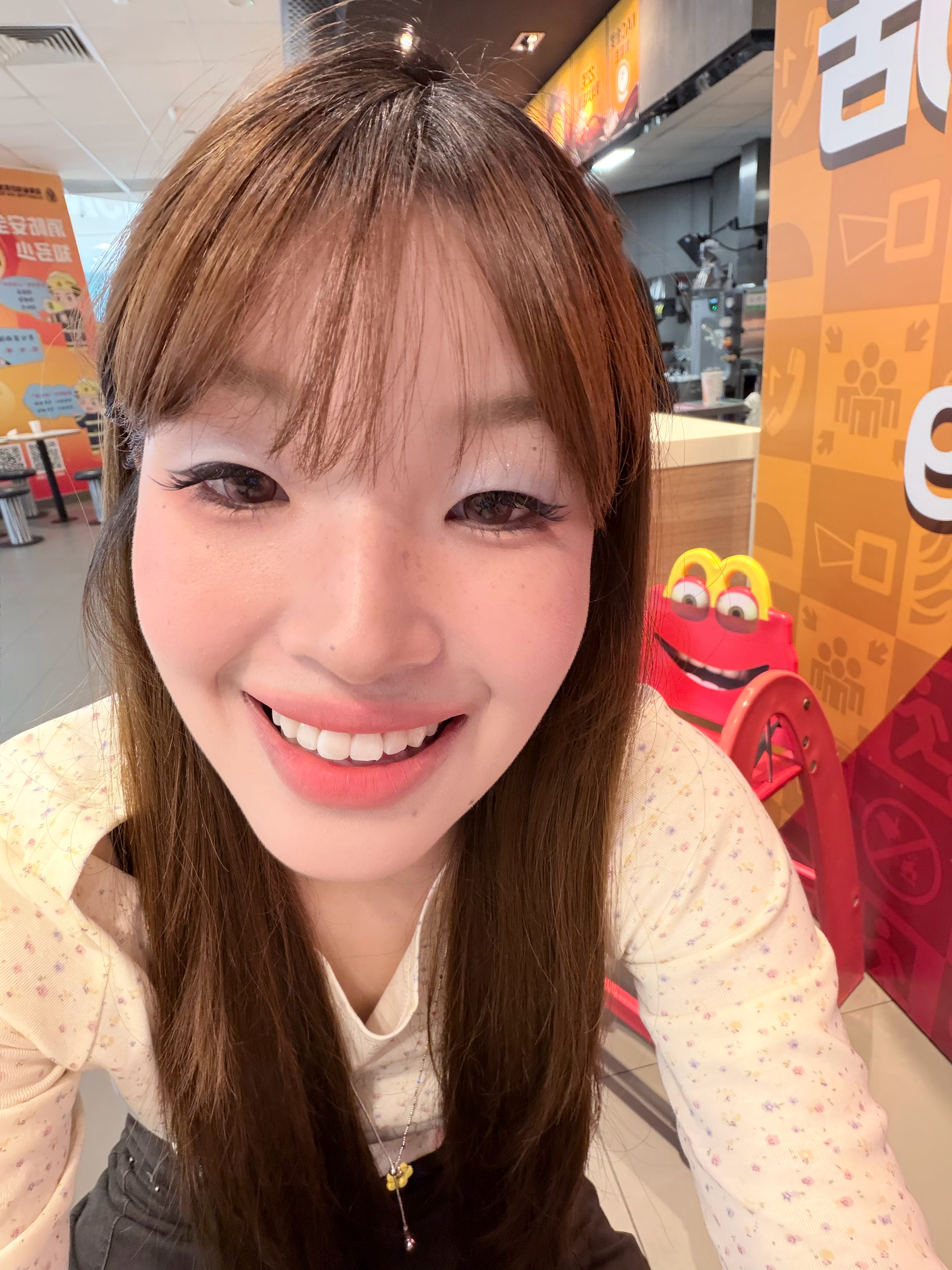 和麦麦椅合照 ​​​