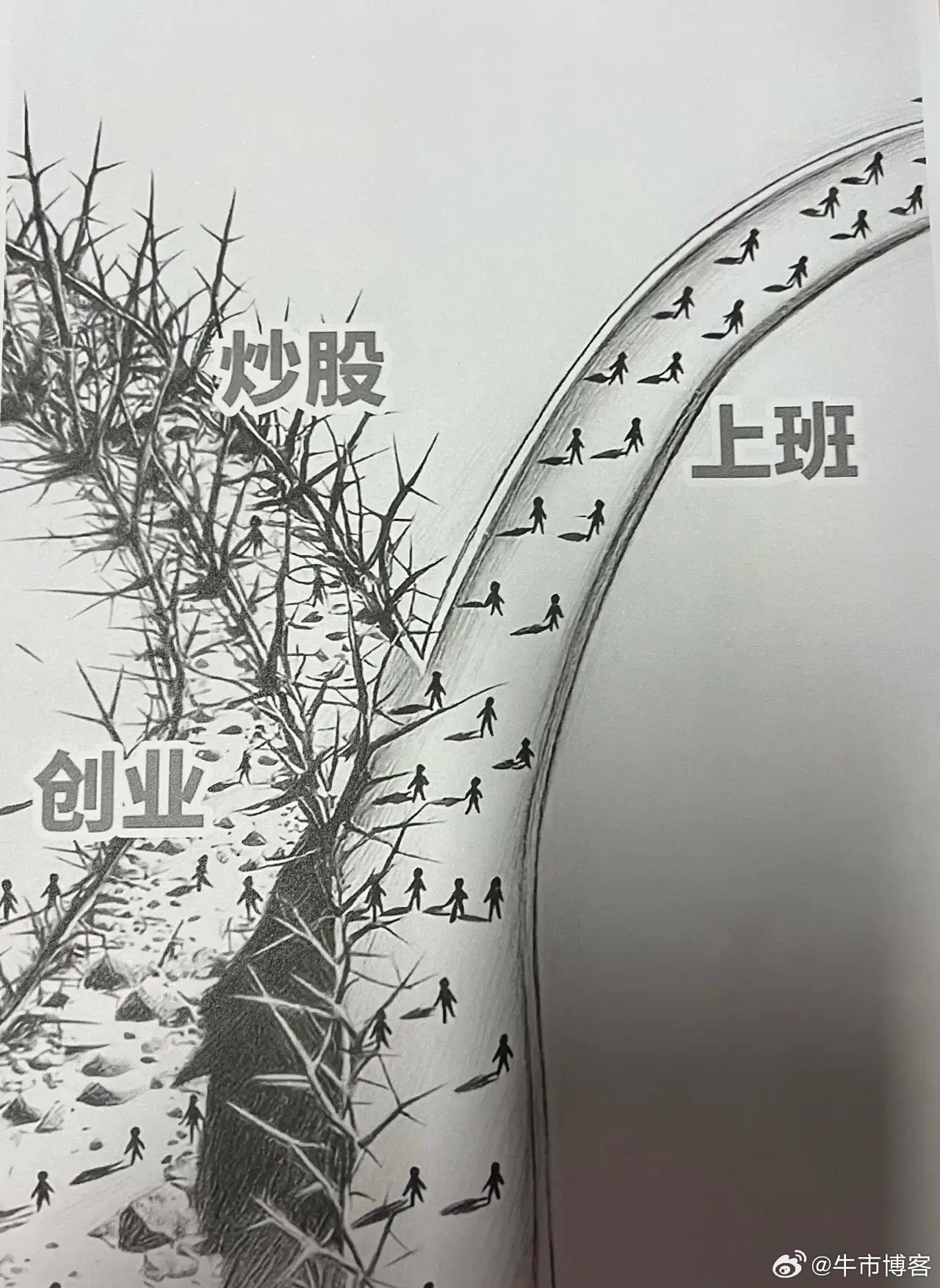 选了一条组难走的路！ 