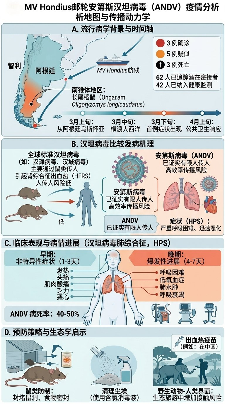 【汉坦病毒  邮轮汉坦病毒事件 到底意味着什么？」不是普通汉坦病毒，而是较特殊的