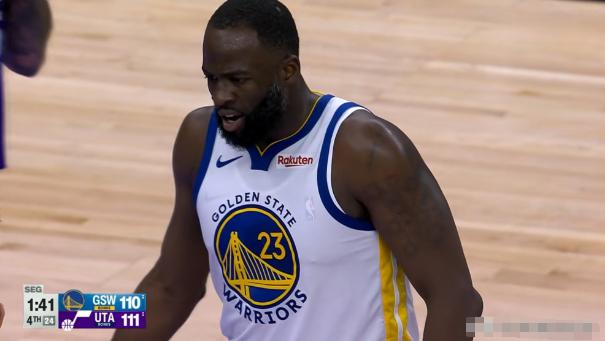 勇士老将追梦格林再一次打出了标志性的表现！在今天勇士客场以116：119不敌爵士