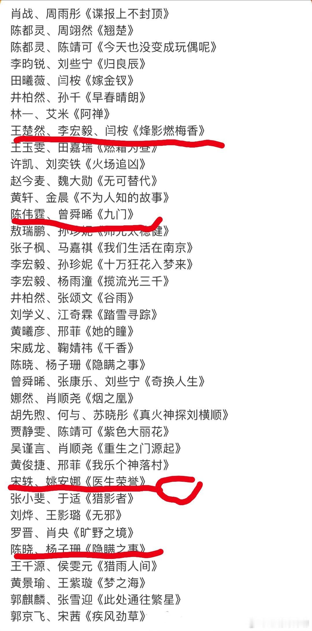 这几个是凭剧名我感兴趣的，还有就是二公主竟然都当主演了