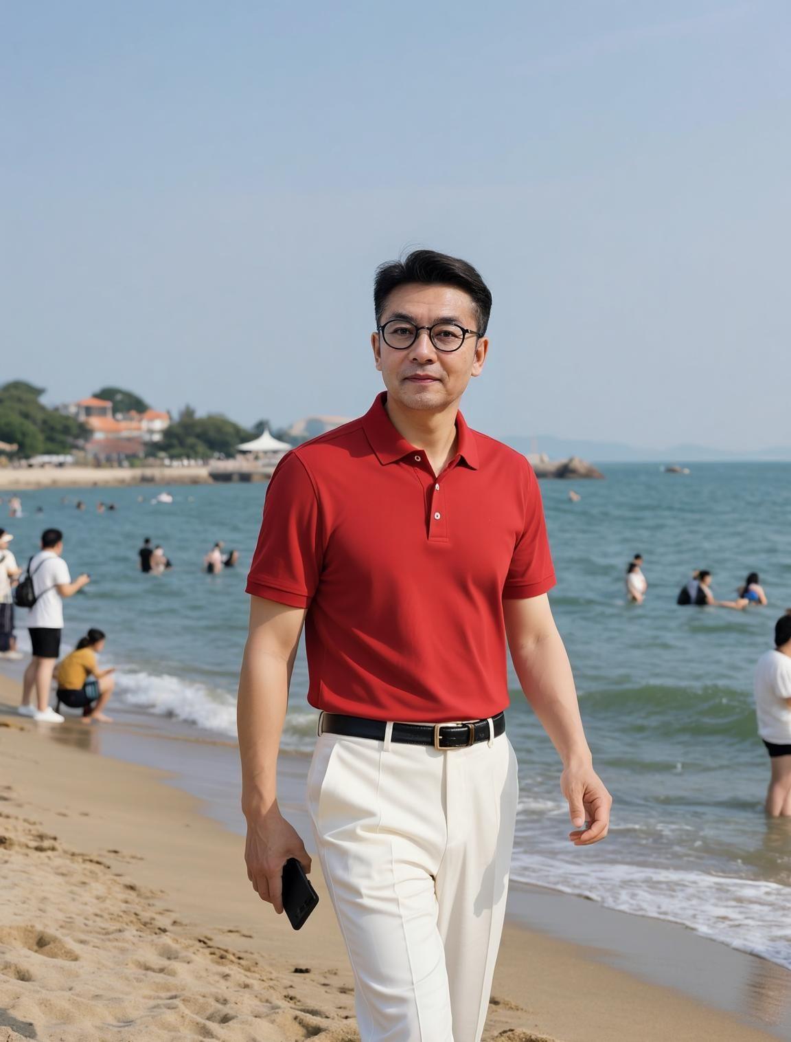 AI海滨时尚随拍 抖音ai创作