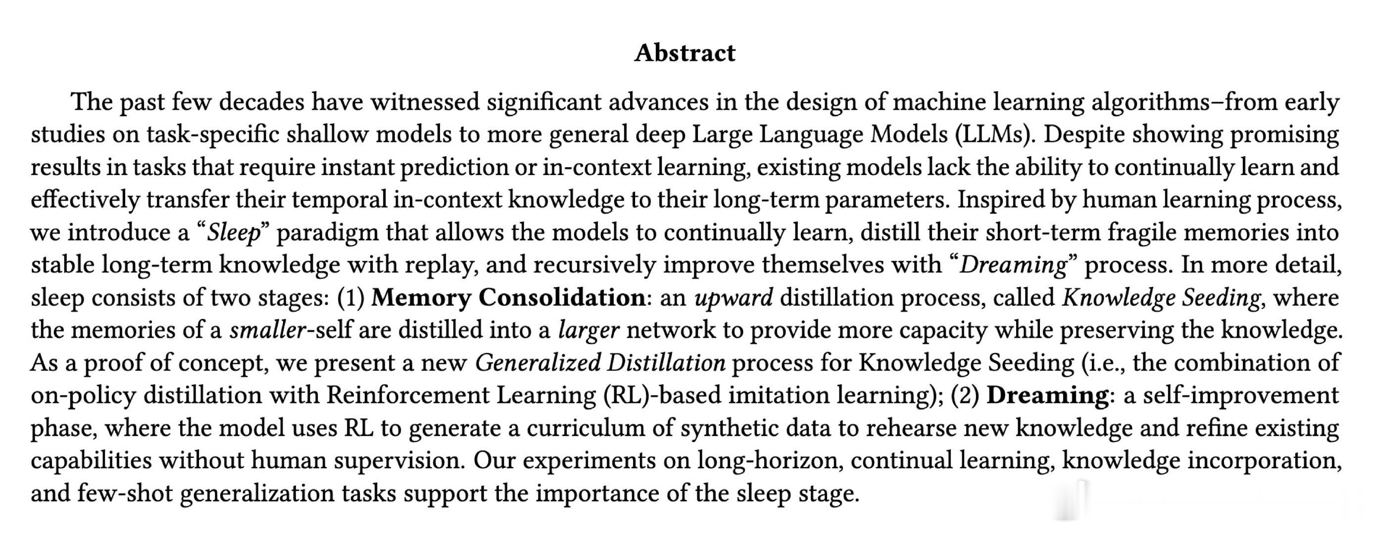 [LG]《Language Models Need Sleep: Learnin