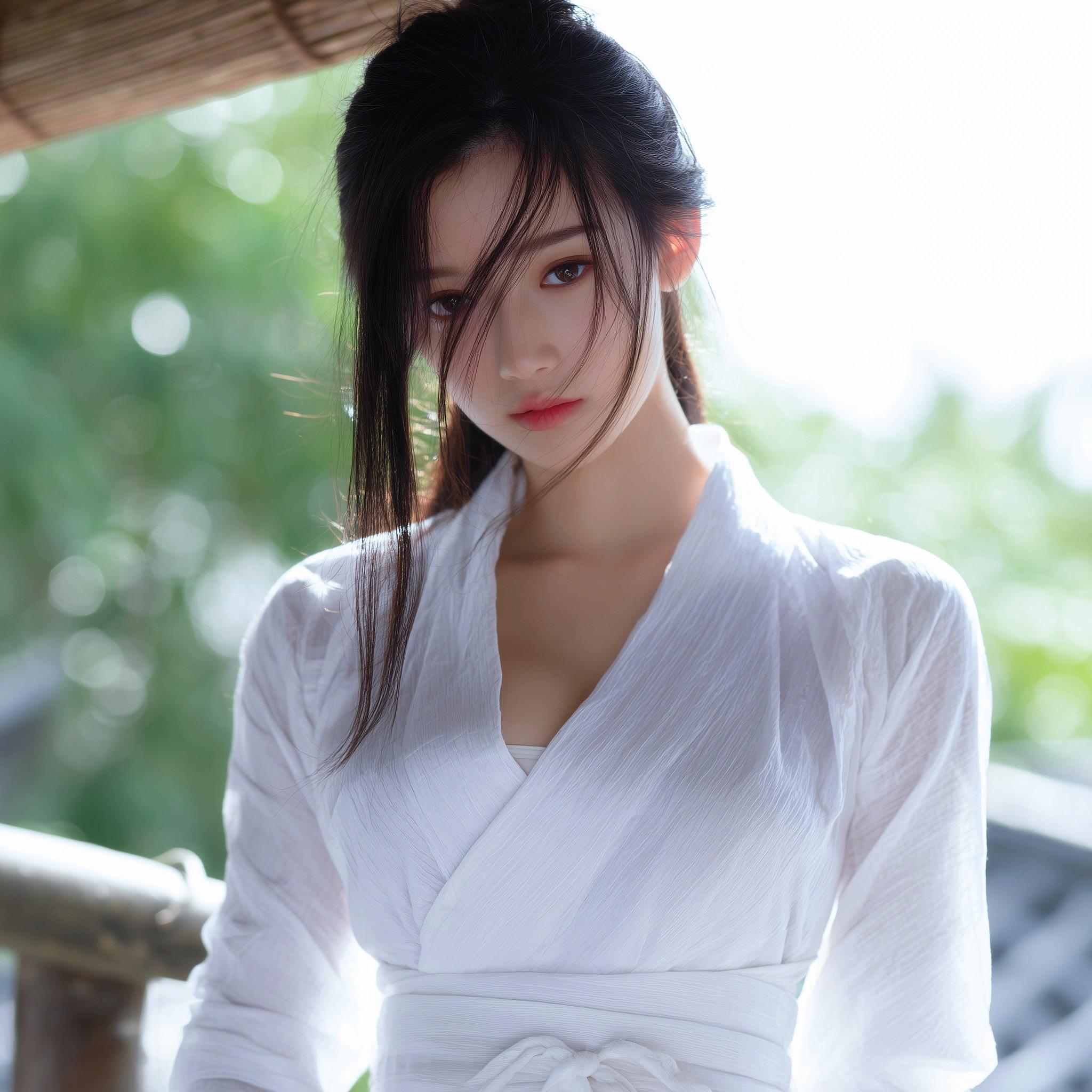 梦中人若翩翩，宛如星云遮蔽月